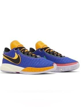 Nike LeBron 20 Grade GS Racer Blue Basketball Sneakers Running Shoes Woman 7.5